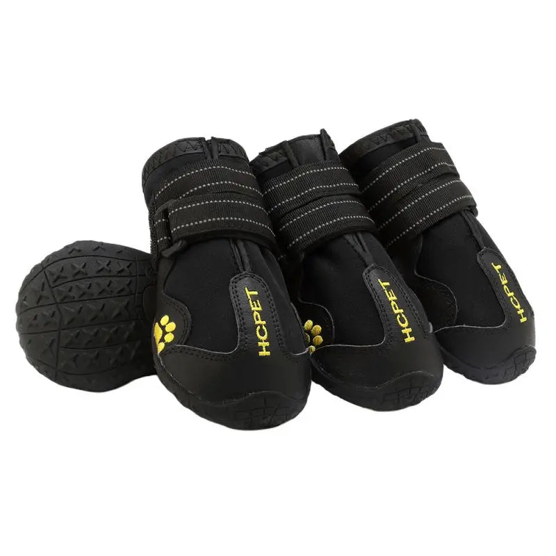 4pcs Reflective Shoes For Large Dogs Boots Waterproof Socks Non-Slip Medium Dog Covers For Labrador Alaska Golden Retriever