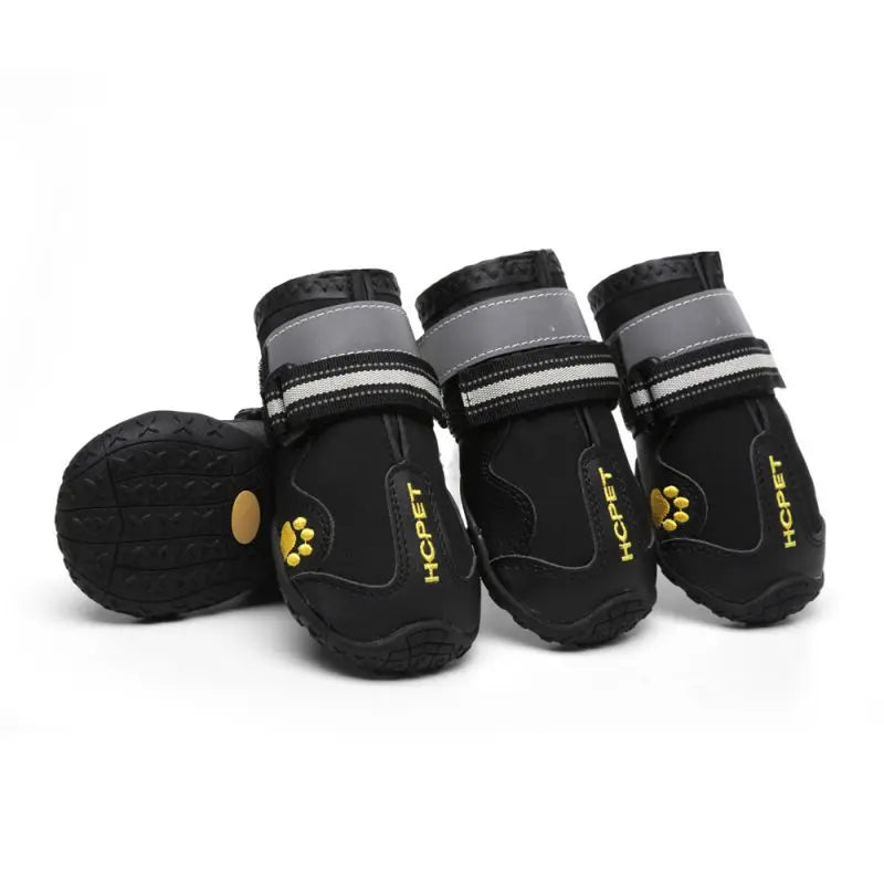 4pcs Reflective Shoes For Large Dogs Boots Waterproof Socks Non-Slip Medium Dog Covers For Labrador Alaska Golden Retriever