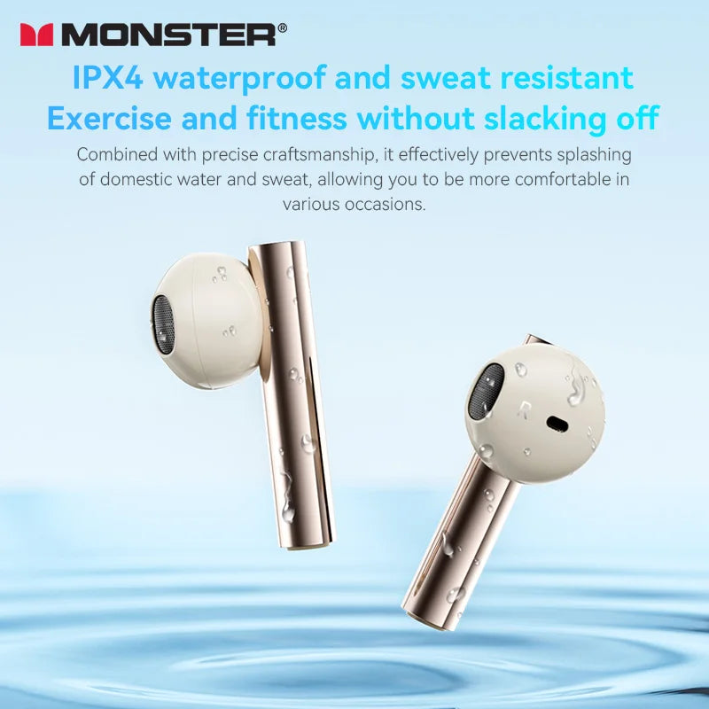 Monster GT11 TWS Wireless Headphones Bluetooth Earphones With Mic In-Ear Waterproof Earbuds Noiseless Call High Quality Headset