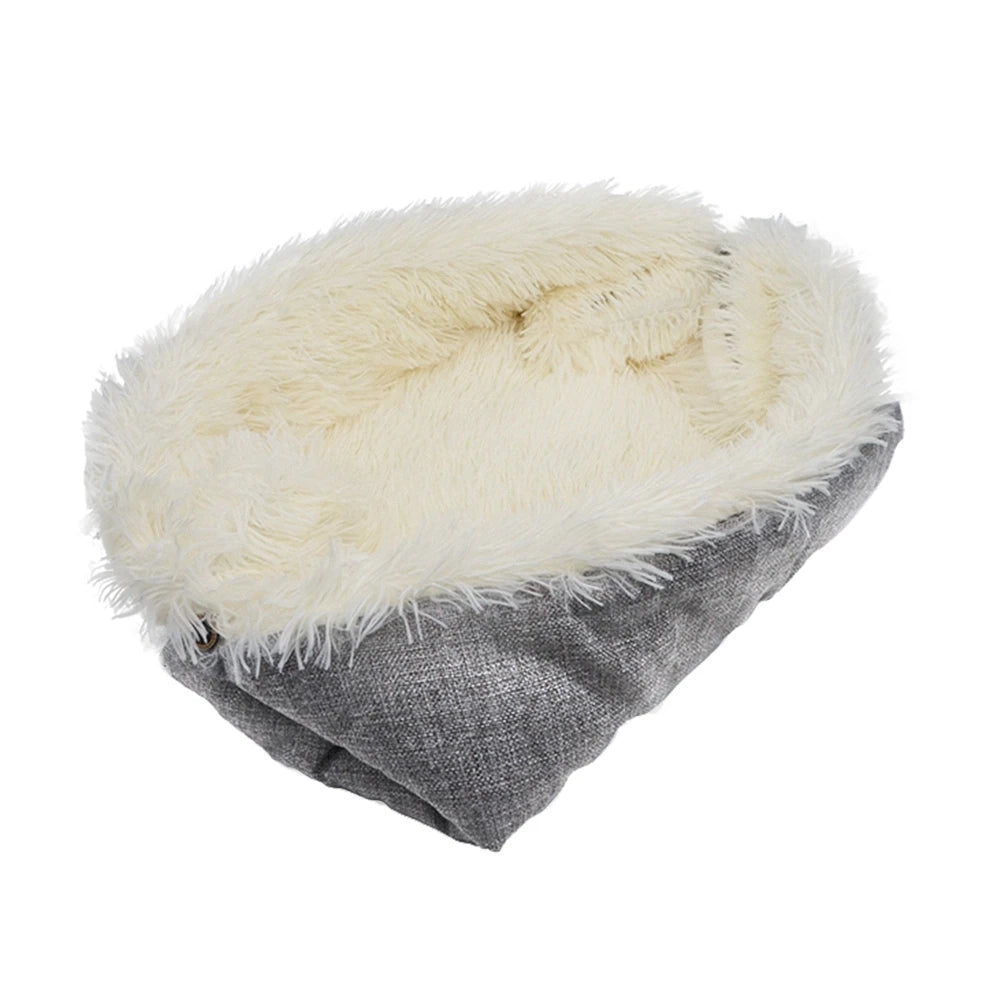 Cat Bed Small Dog Bed Self Warming Winter Warm Pet Nest Cushion Plush Bed Dual-Use Bed Cat Dog Mat Blanket Warmer Sleeping Pad