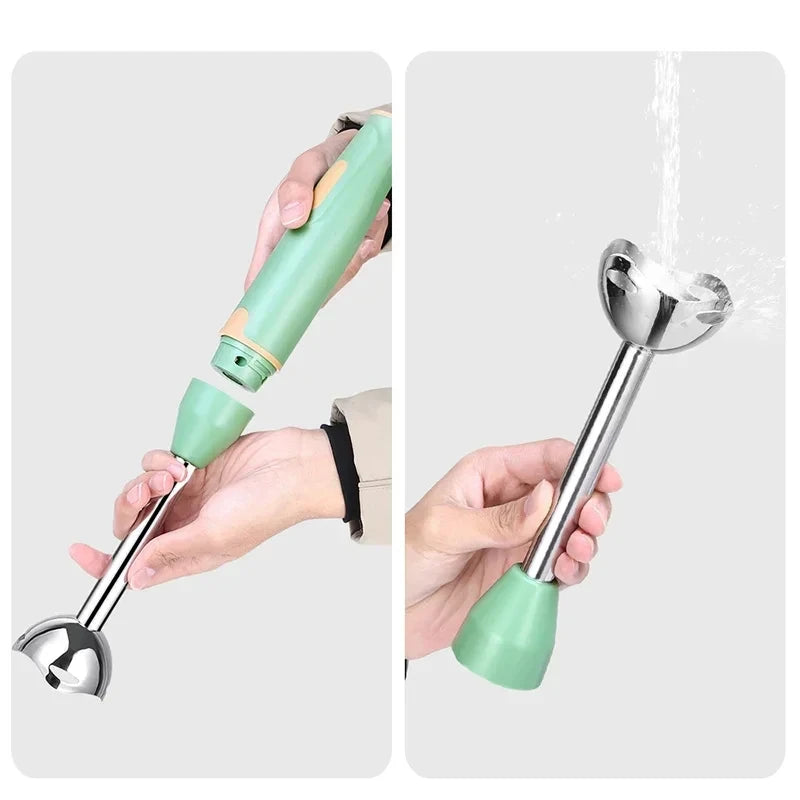 Immersion Hand Stick Blender Electric Food Vegetable Grinder Handheld Stick Mixer for Smoothies Sauces Baby Food Soups
