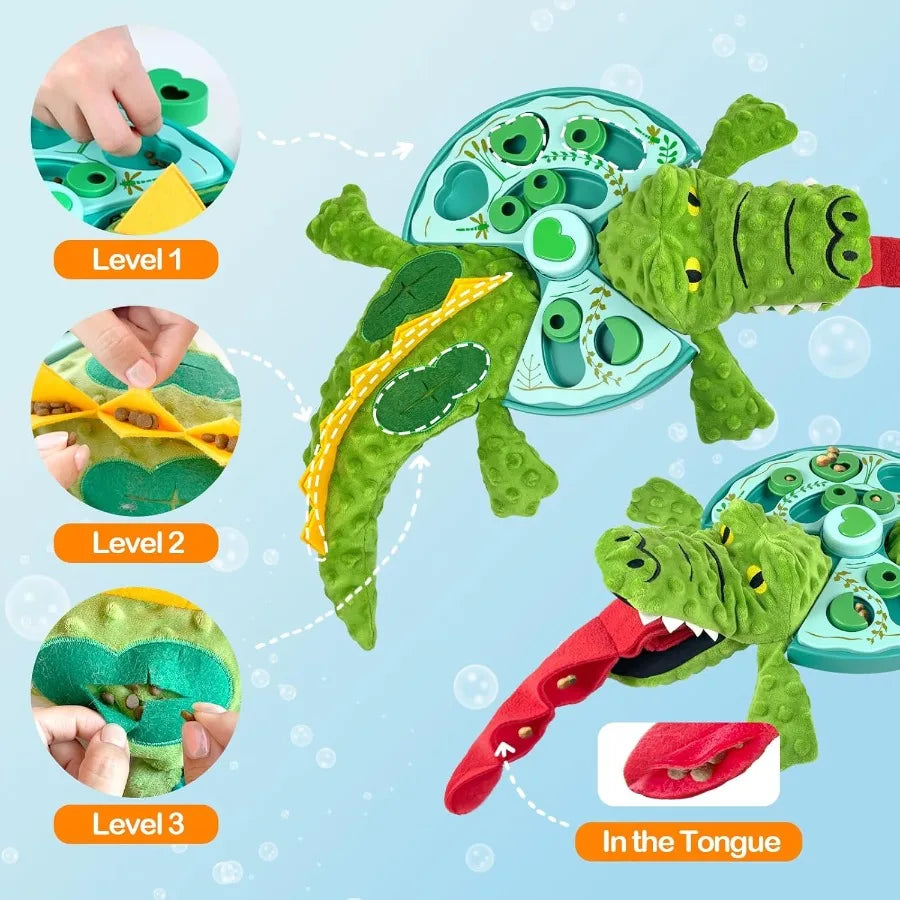 Migipaws Dog Puzzle ToySnuffle Mat for Dog Cat Enrichment Toys Pets Slow Feeders for Mental Training Plush Puzzle and Recording