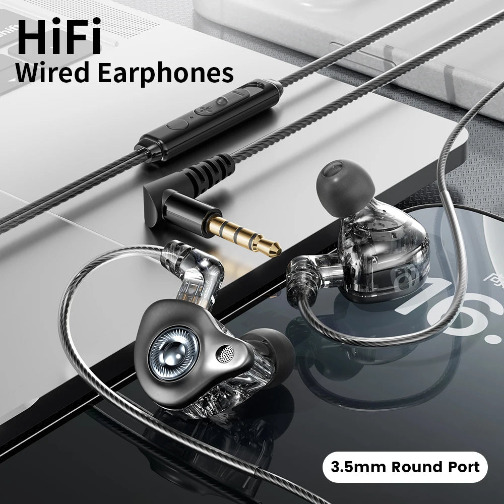 Toocki TE26 Dynamic Wired Earphones HiFi Stereo Bass Noise Cancelling Earbuds Sport Headphones Detachable Cable Gaming Headset