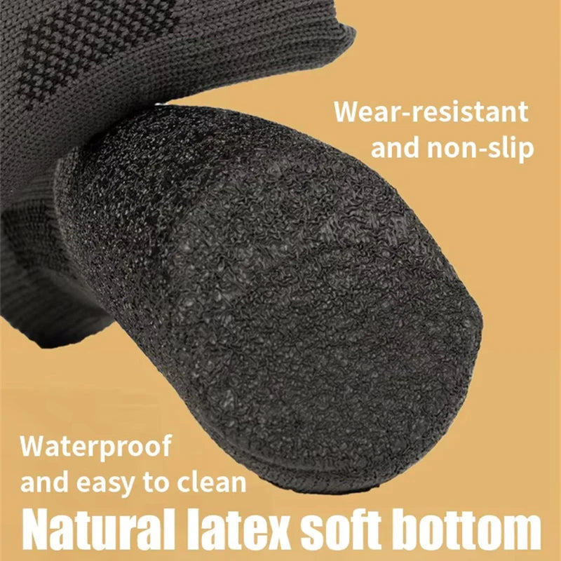 4PCS Anti Slip Pet Shoes for Small Large Dogs Paw Protector Socks Waterproof Dog Foot Cover for Teddy Golden Retriever Labrador