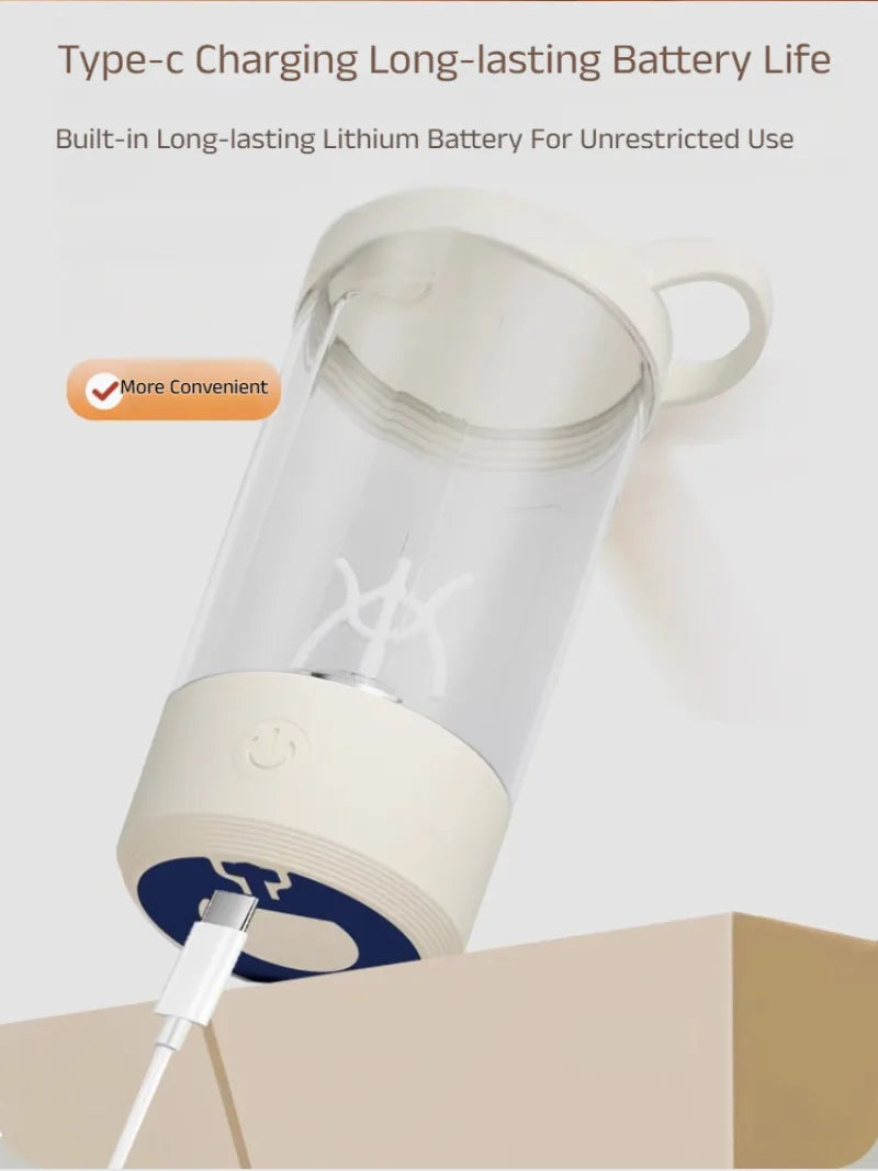 Portable Electric Fitness Protein Shake Coffee Cup Fully Charged Leisure Stirring Mug Home Goods