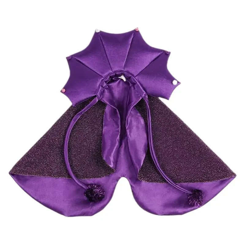 Funny Star Cat Witch Cloak Cloth Purple Halloween Pet Witch Cloth Soft Witch Hat Dog Cats Witch Costume Cosplay Halloween Party