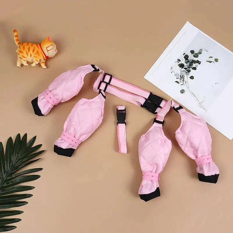 Dog Boot Waterproof Leggings For Paw Protection Dog Snow boots For Winter Dirty-Proof Anti-Fall Pets Outdoor Walking Supplies