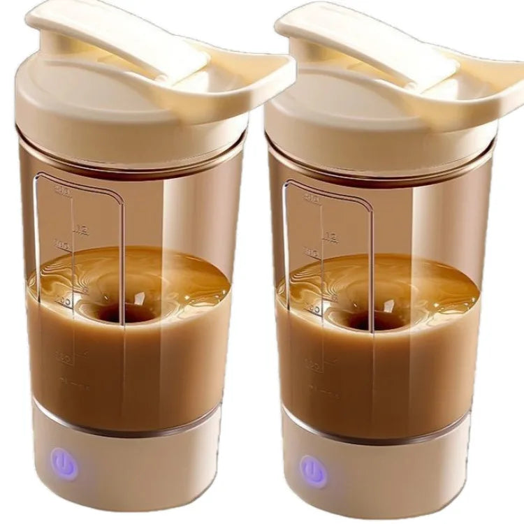 Portable Electric Fitness Protein Shake Coffee Cup Fully Charged Leisure Stirring Mug Home Goods