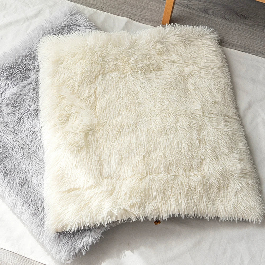 Cat Bed Small Dog Bed Self Warming Winter Warm Pet Nest Cushion Plush Bed Dual-Use Bed Cat Dog Mat Blanket Warmer Sleeping Pad