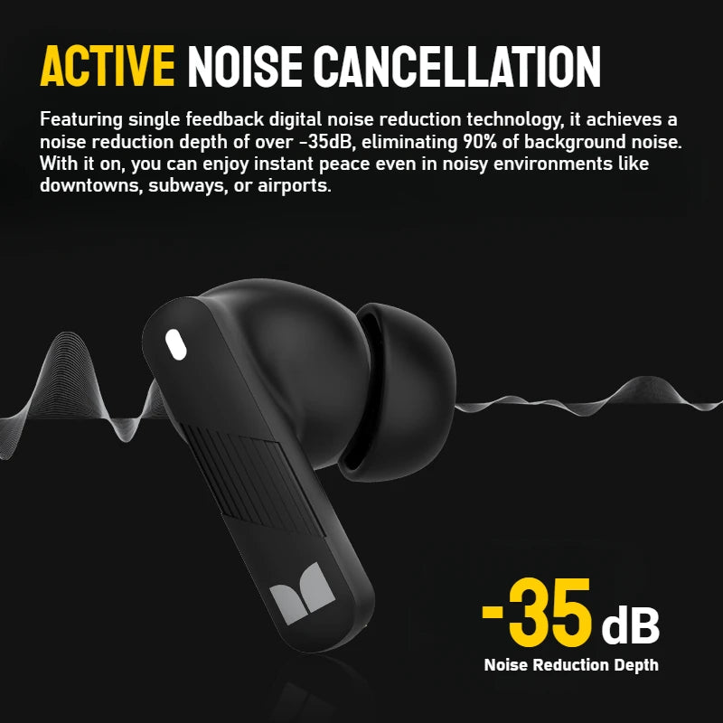 Monster GT22 Wireless Headphones Bluetooth5.3 Earphones TWS Earbuds In-Ear Stereo Sports Waterproof Headsets Built-in Mic