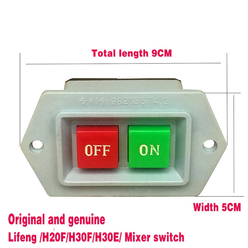 New B20 B25 B30 H20 30 type mixer switches Overload reset button position egg-beating machine switch Switch 380V