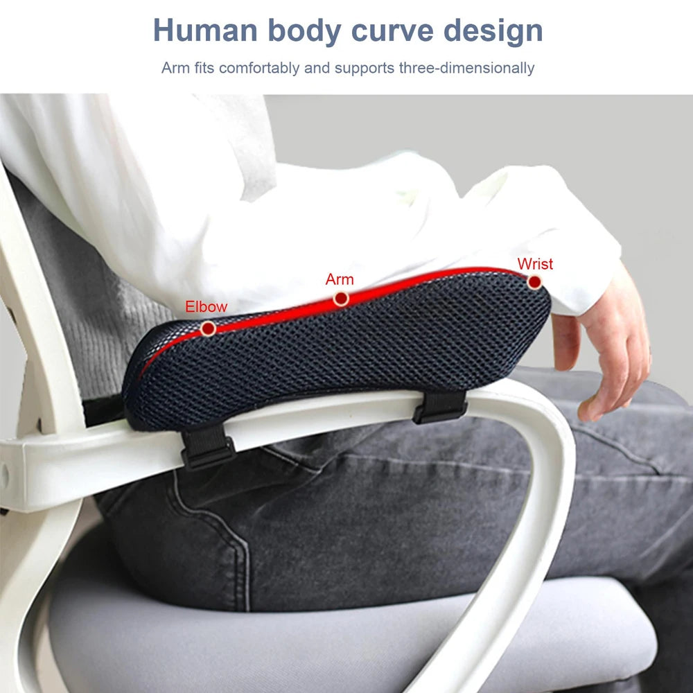 1pcs  Office Chair Armrest Pad Elbow Pillow Comfortable Support Cushion Memory Foam Inner Core Sofa Cushion For Home Office Game
