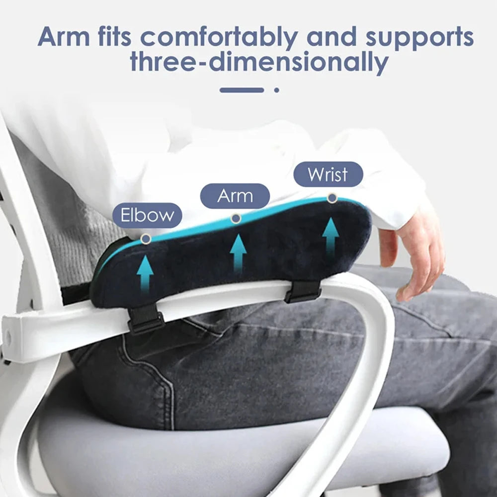 1pcs  Office Chair Armrest Pad Elbow Pillow Comfortable Support Cushion Memory Foam Inner Core Sofa Cushion For Home Office Game