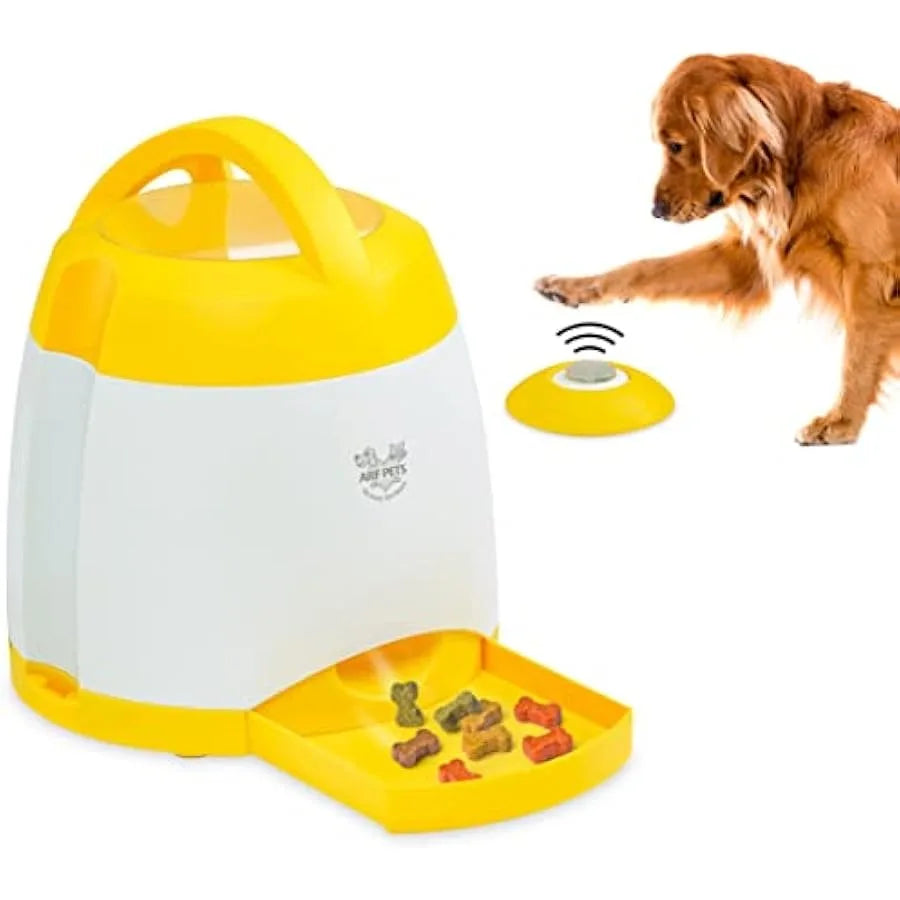Arf Pets Dog Treat Dispenser with Remote Button Dog Memory Training Activity Toy Treat While Train Promotes Exercise by Rewards
