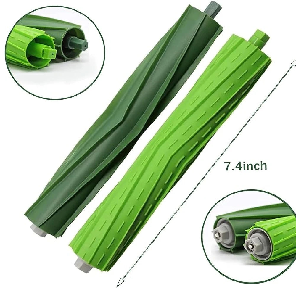 Replacement Parts Compatible for iRobot Roomba E I J Series E5 E6 i7 i6 i1 i2 i3 i3+ i4 i8 Rubber Side Brush Filter Dust Bags