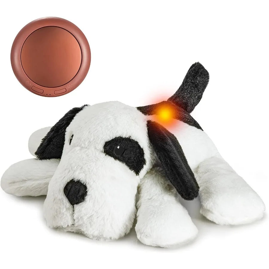 Heartbeat Toy Warm Heat Heartbeat Stuffed Animal for Dog Anxiety Relief Toy Dog Calming Toy for Puppy Behavioral Aid Training S