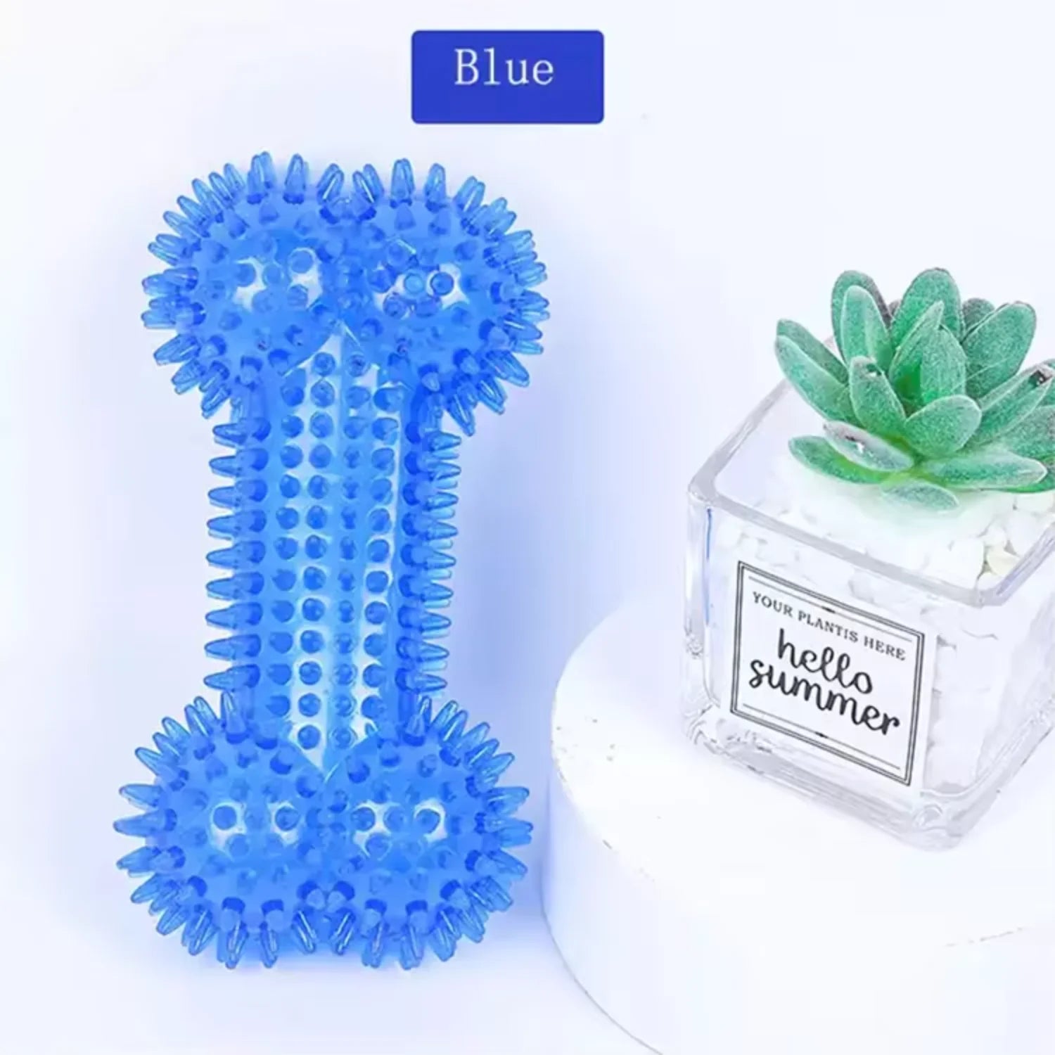 Amaz  Seller TPR Squeaky Spike Bone Dog Toy for Pet