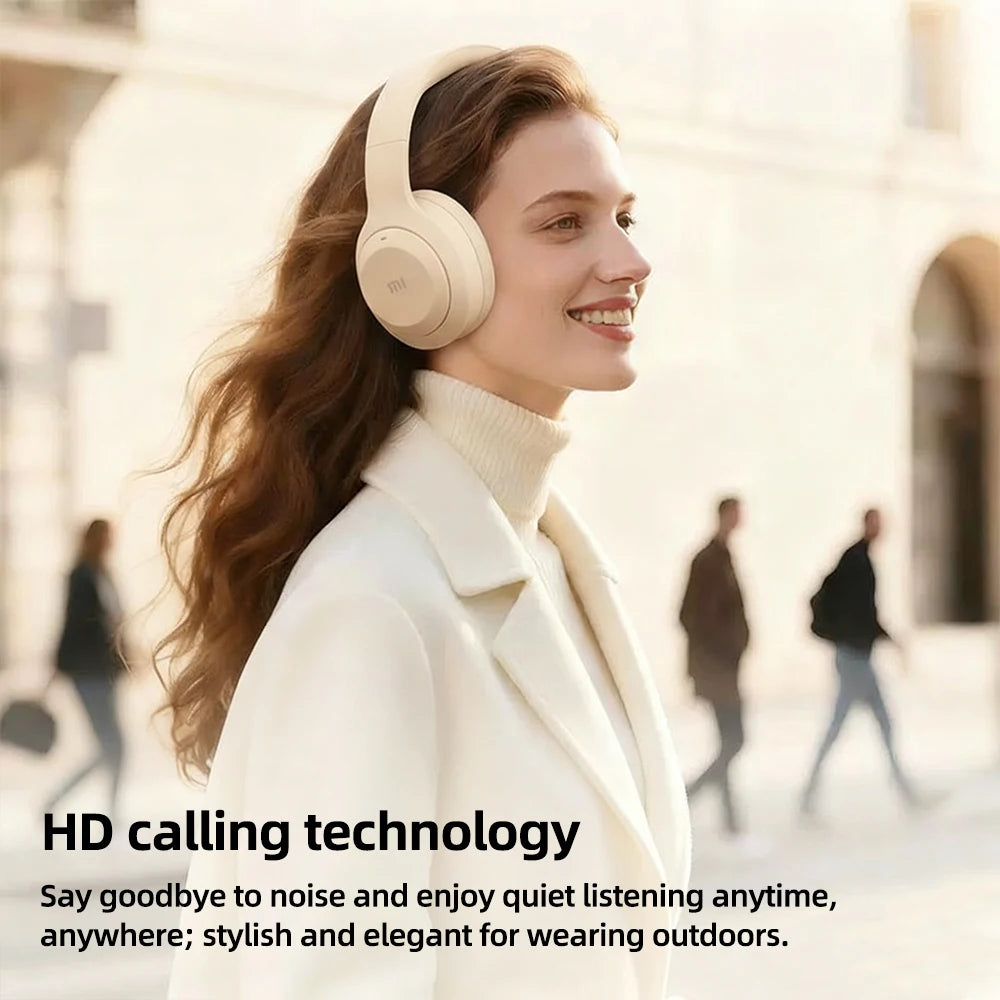 Xiaomi Wireless Bluetooth Headphones Lightweight for Sport HiFi Stereo Foldable Over Ear Headset Suitable for Samsung iPhone PC