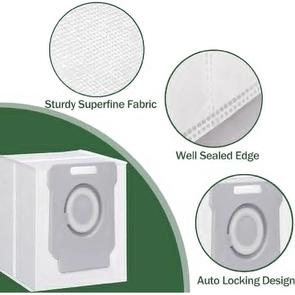 Replacement Parts Compatible for iRobot Roomba E I J Series E5 E6 i7 i6 i1 i2 i3 i3+ i4 i8 Rubber Side Brush Filter Dust Bags