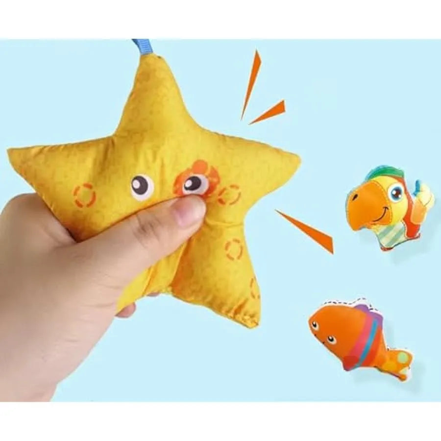 Puppy Play Gym - Dog Play Mat and Cat Play Mat - Pet Activity Center with Squeaky Toys - Interactive Sensory Mat for Pets Suita