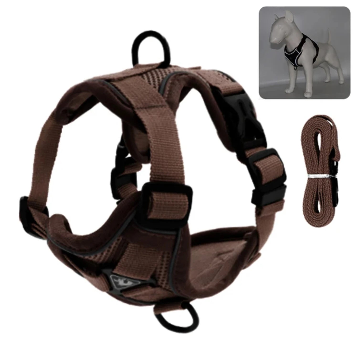 Dog Cat Harness Escape Proof Breathable Leash  Walking Outdoor Easy Control Pet Dog Cat Leash Reflective Harness