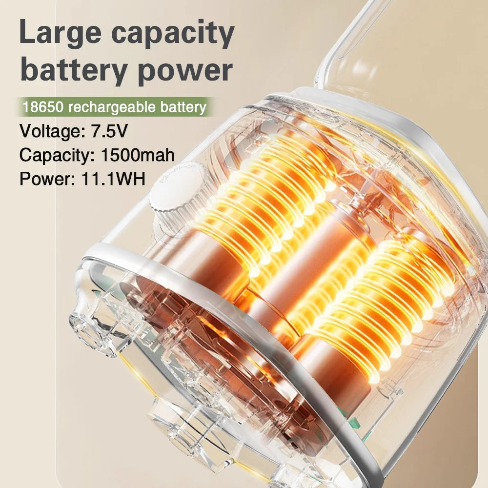 TINSOL New Home Juicer 10 Blades 3000mAh Multifunctional Blender Knob Juicer Ice Crusher  High Juicing Rate Kitchen Tools