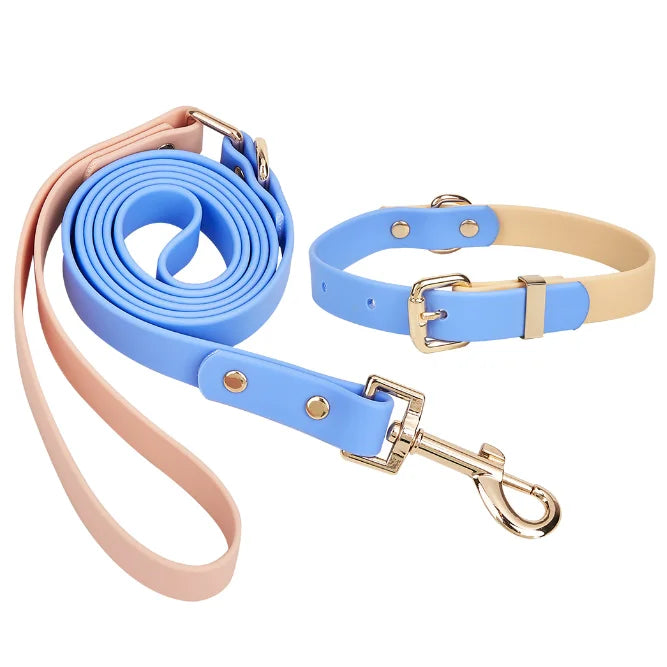 Multifunctional Waterproof  Strap Hands Free Accessories Pvc Cats   Dog Collar and Lead Set Rabbit accessories pet Dog leash