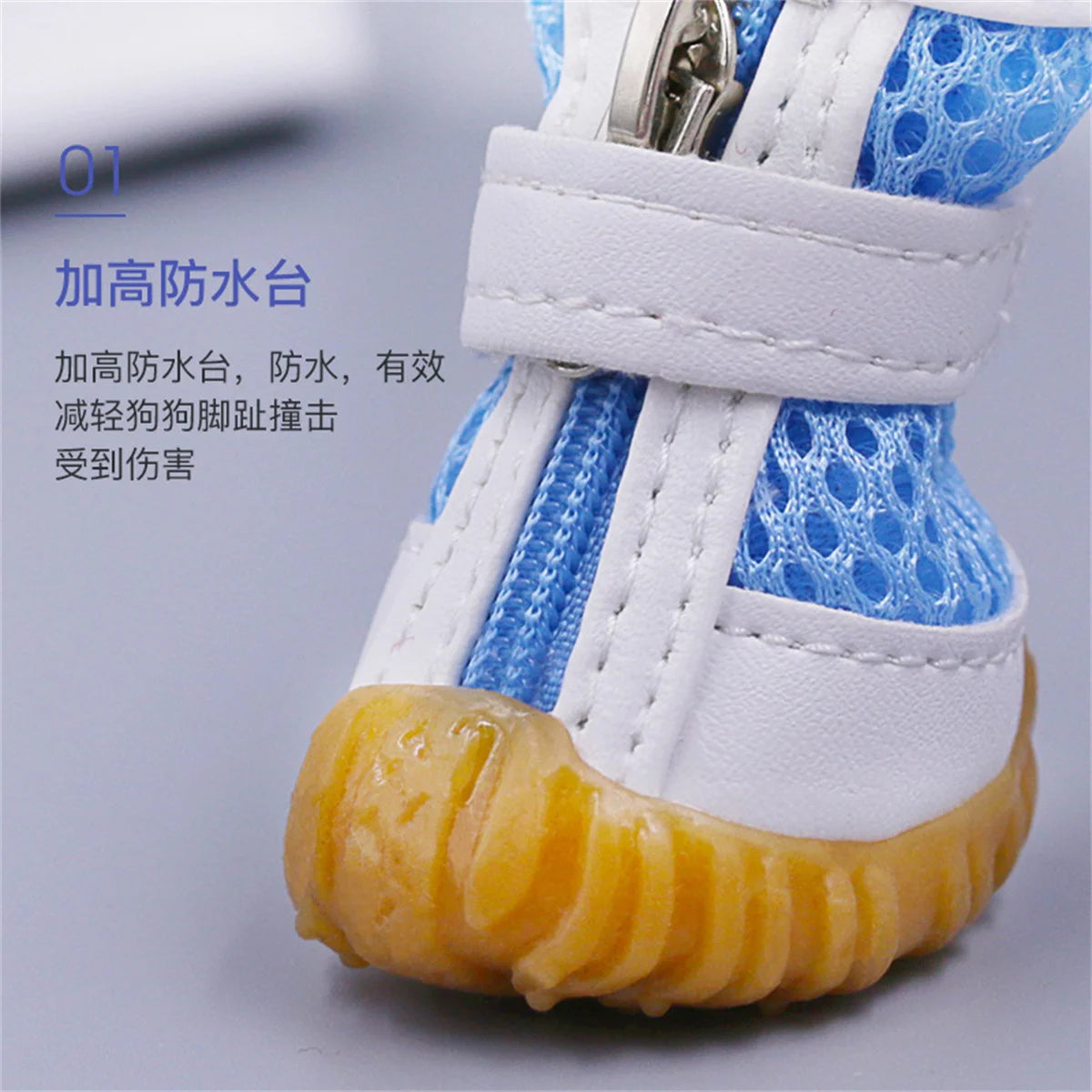 Breathable Mesh Summer Pet Shoes Small Dog Non Slip Soft Sole 3 Colour Dog Boots Breathable Outdoor Walking Leisure Pets Cat Sne