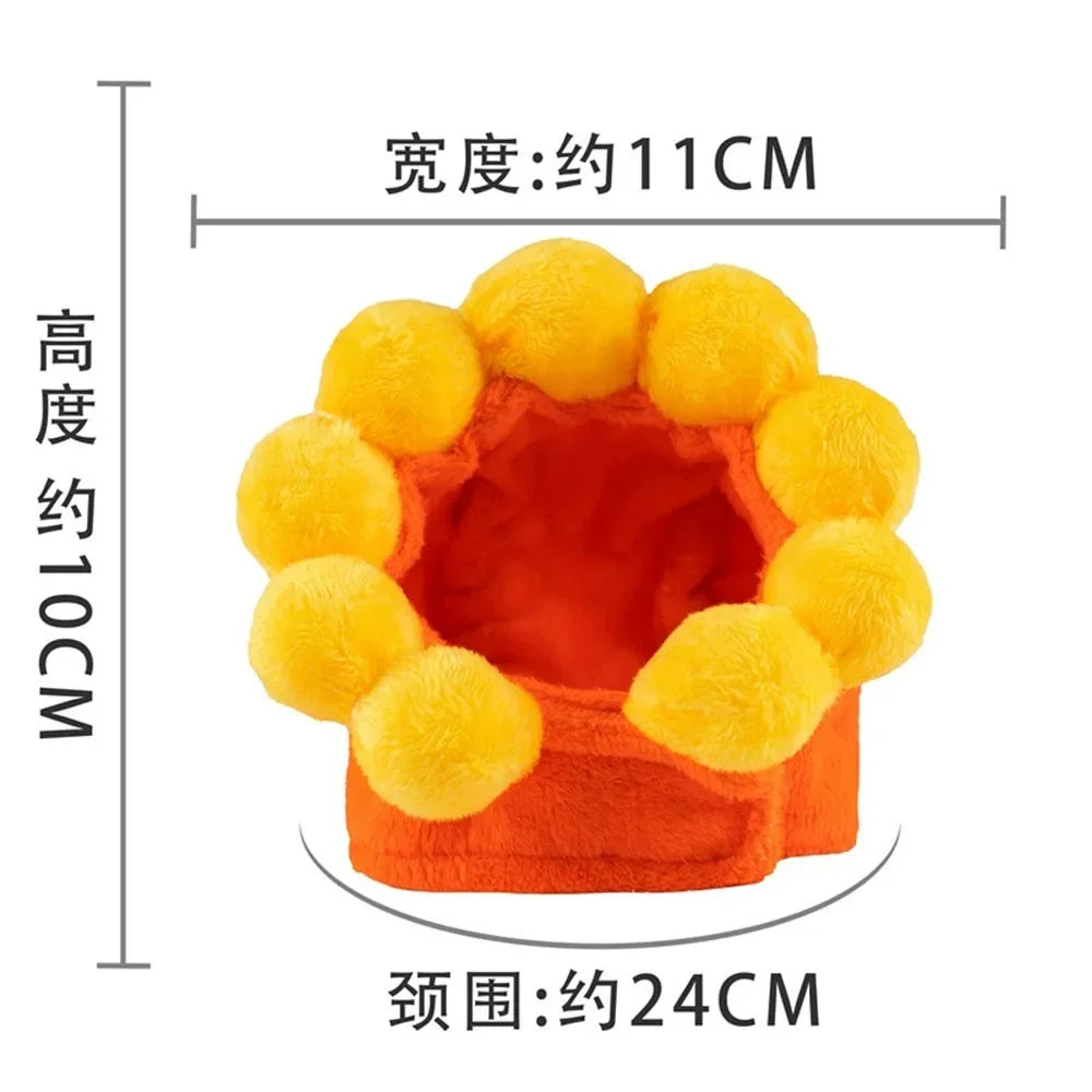 Pet Head Adorable Cat & Dog Beanie Cute & Soft Fleece Kitten Hat Puppy Headwear for Halloween and Christmas Pet Cap Accessories