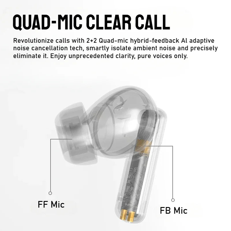 Monster GT22 Wireless Headphones Bluetooth5.3 Earphones TWS Earbuds In-Ear Stereo Sports Waterproof Headsets Built-in Mic