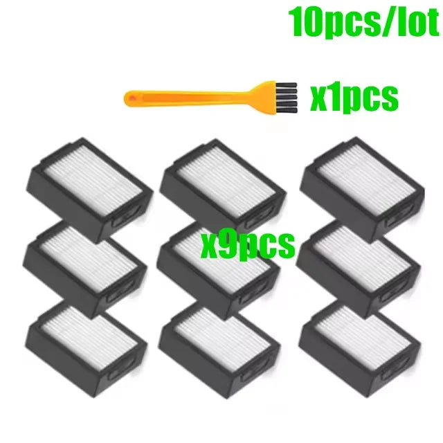 Replacement Parts Compatible for iRobot Roomba E I J Series E5 E6 i7 i6 i1 i2 i3 i3+ i4 i8 Rubber Side Brush Filter Dust Bags