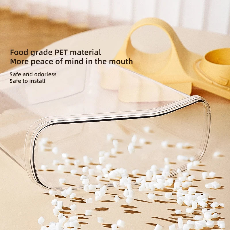 HOOPET Cat Food Storage Bucket Dog Food Sealed Moisture Resistant Grain Storage Cat Feed Canister Storage Box Storage Volume