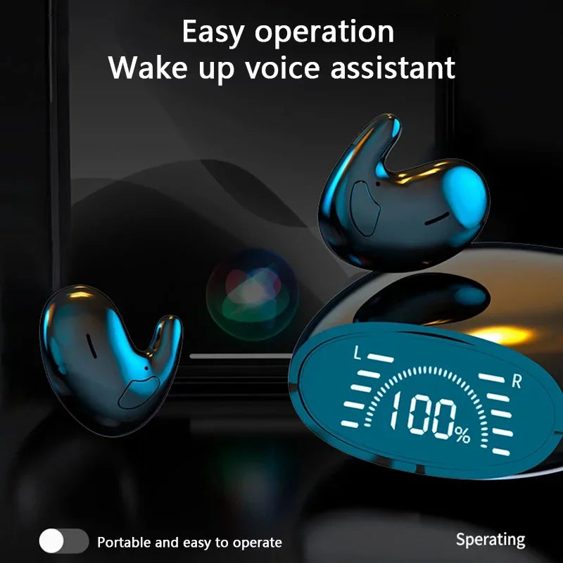 XiaomiMijia Sleep Invisible Earbuds Tiny HeadphonesHidden Noise CancellingWireless Headsets Sports Stereo Bluetooth 5.3 Earphone
