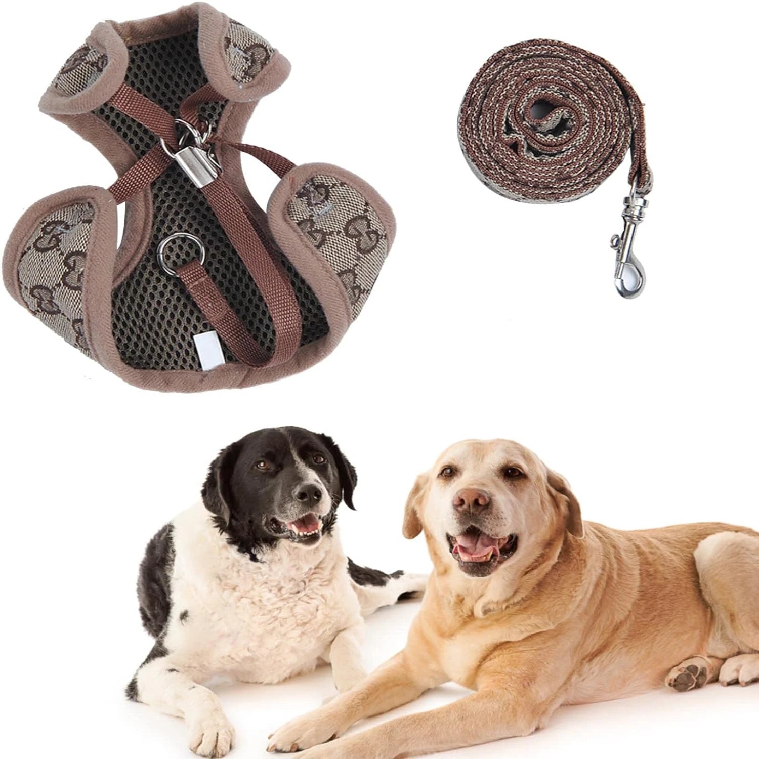 Breathable, Lightweight, and Durable Large Dog Chest Harness Leash - Adjustable, Reliable, and Comfortable - Heavy Duty and Secu