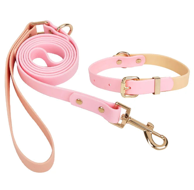 Multifunctional Waterproof  Strap Hands Free Accessories Pvc Cats   Dog Collar and Lead Set Rabbit accessories pet Dog leash