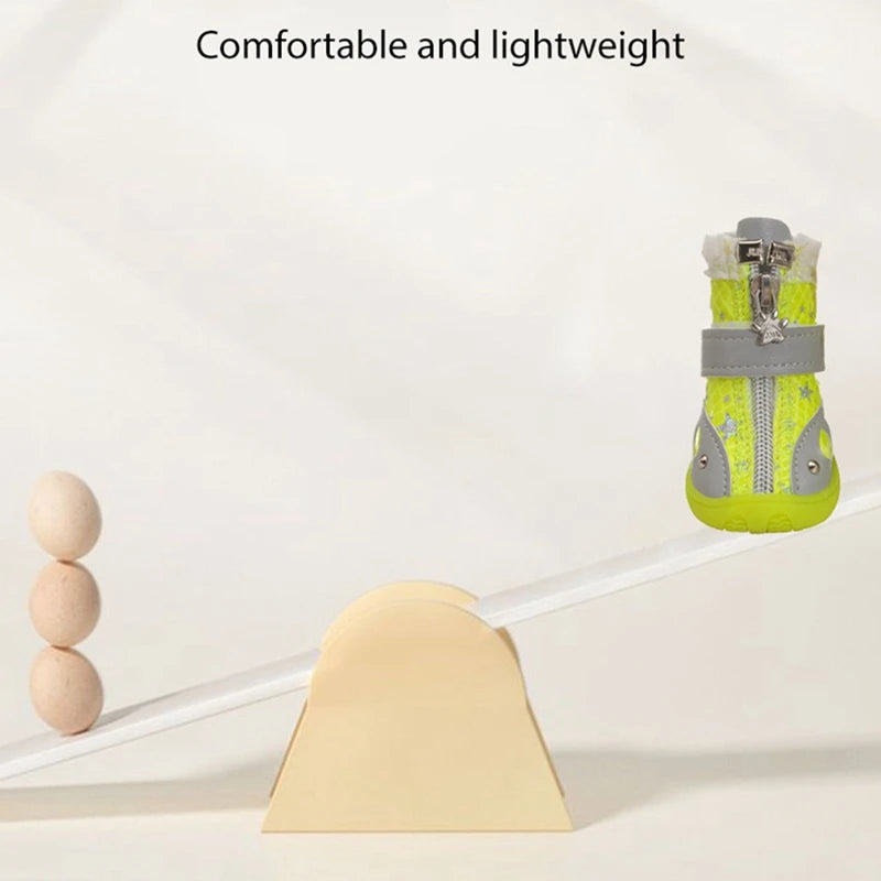 Dog Shoes for Small Medium Dogs Puppy Dog Boots Paw Protector for Winter Snow Day Cold Weather Ourdoor Hiking with AntiSlip Sole