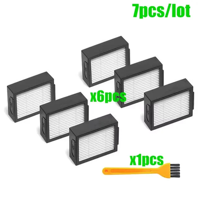 Replacement Parts Compatible for iRobot Roomba E I J Series E5 E6 i7 i6 i1 i2 i3 i3+ i4 i8 Rubber Side Brush Filter Dust Bags